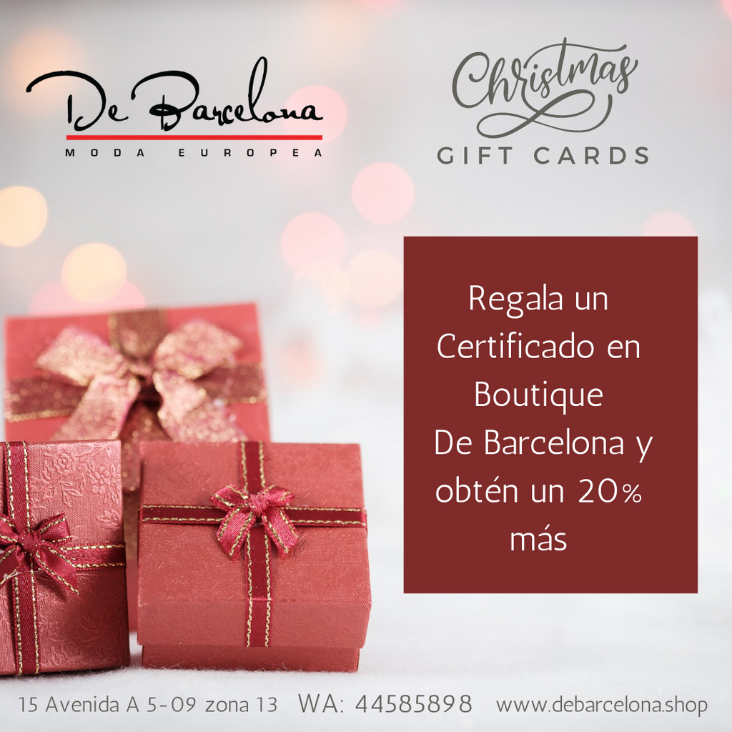 El Regalo Perfecto está aquí, Certificado en De Barcelona