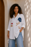 CAMISERA LARGA DOLCE VITA 5830 (CELESTE, BLANCO)