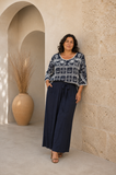 PANTALON AZUL  CON PALETONES 9049