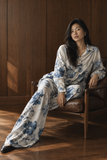CONJUNTO LINO ESTAMPADO 2795 (AZUL, BLANCO)
