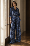 CONJUNTO LINO ESTAMPADO 2795 (AZUL, BLANCO)