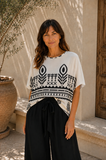 BLUSA ESTAMPADA 743 (ROSADO, MARRON, VERDE, BEIGE)