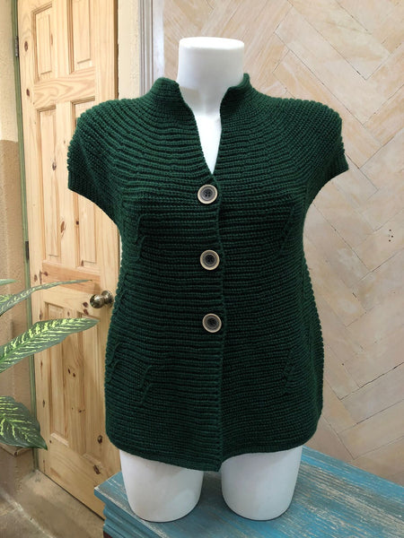 Blusa verde de botones 5065