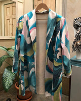 Chaqueta de gamuza colorida 3126