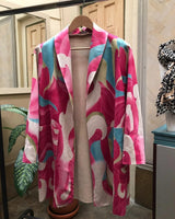 Chaqueta de gamuza colorida 3126