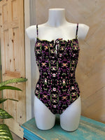 CALZONETA L31530 (negro rosado, blanco)