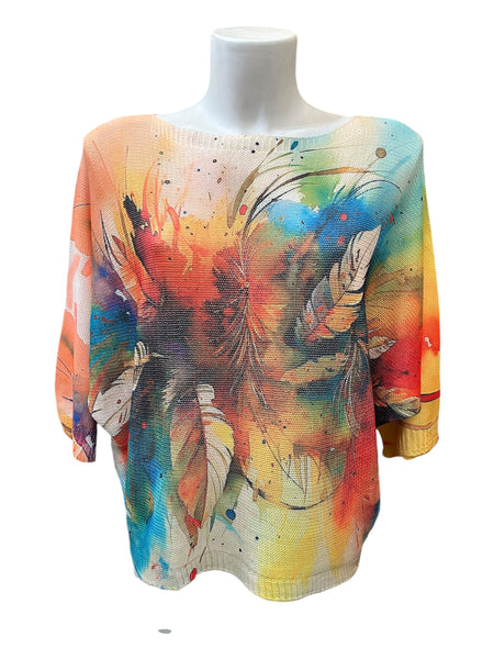 Blusas Tejida de pinturas 2402
