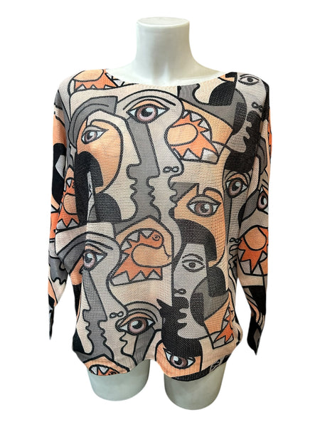 Blusas Tejida de pinturas 2406