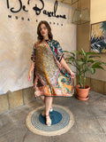 Vestido ZF281 estampado arbol
