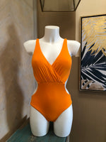 CALZONETA W3131 (anaranjado, negro)