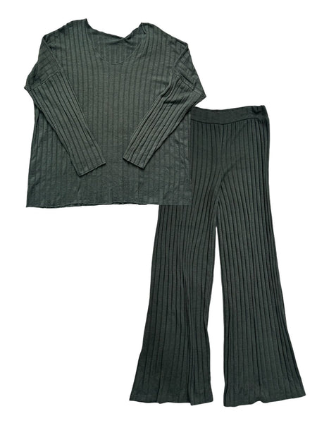 Conjunto verde rayado 6740