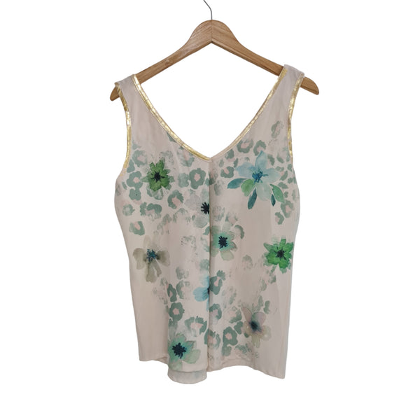 Blusa 890 beige/verde