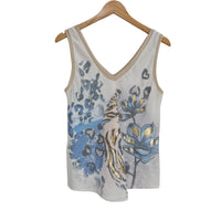 Blusa 895 beige/azul
