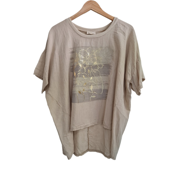 Blusa 902 beige/gold