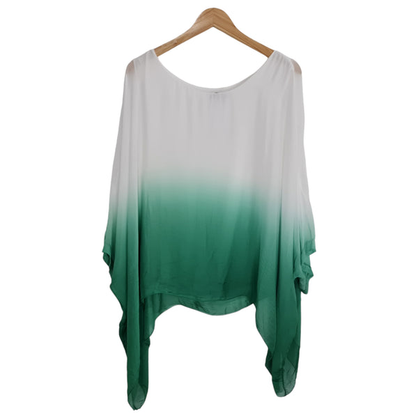 Blusa seda 51157 verde