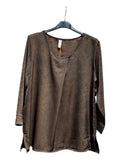 BLUSA 25633 (GRIS, OLIVO, CAFE, CORINTO)