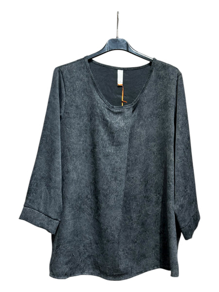 BLUSA 25633 (GRIS, OLIVO, CAFE, CORINTO)