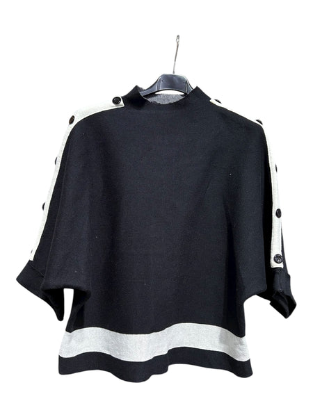 JERSEY CON BOTONES ZS3037 (NEGRO, GRIS, BLANCO)
