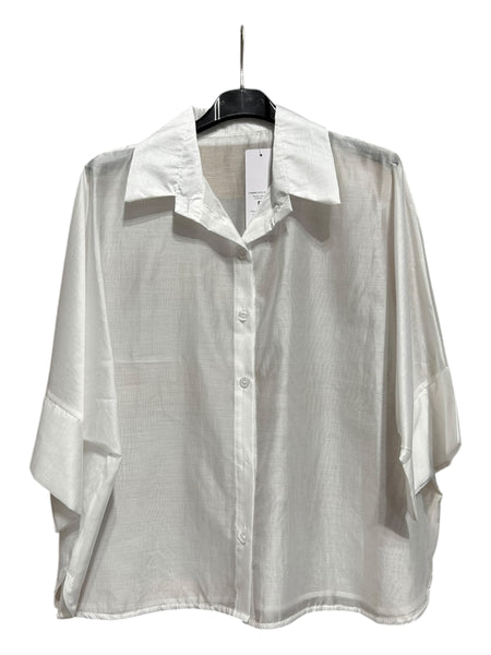 CAMISERA MANGA 3/4 70550 (BLANCO, BEIGE, CAFE, NEGRO)