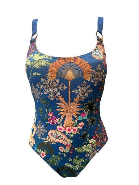 CALZONETA C32418  (AZUL, NEGRO, LADRILLO)