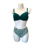 BIKINI T20428 (VERDE, NEGRO, CAFE)