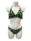 BIKINI ESTAMPADO L10993 (NEGRO, LADRILLO, VERDE)