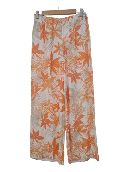 PANTALON ESTAMPADO ANARANJADO 6985