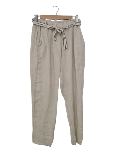 PANTALON LINO BEIGE 10156