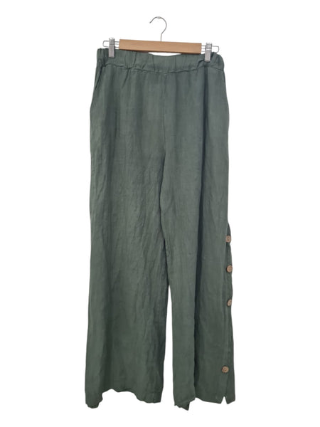 PANTALON OLIVO  BOTONES 943