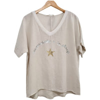 CAMISETA BEIGE 90311