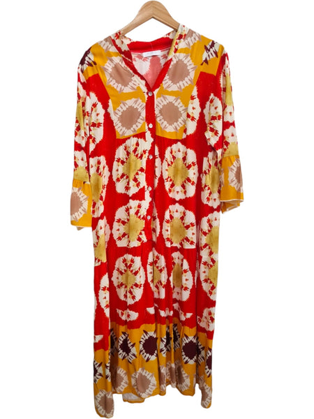 VESTIDO  LARGO   ROJO 230632