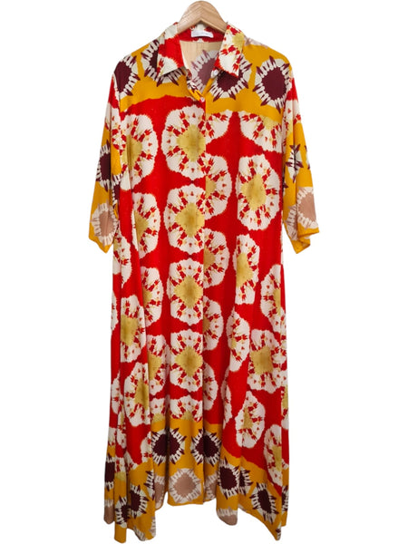 VESTIDO CAMISERO ROJO 230537