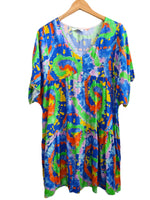 VESTIDO CORTO AZUL 230605