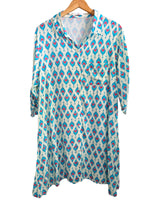 VESTIDO CAMISERO CELESTE 230563