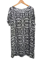 VESTIDO ESTAMPADO NEGRO 268525