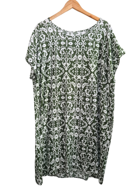 VESTIDO ESTAMPADO OLIVO  268525