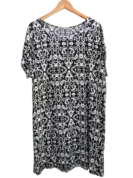 VESTIDO ESTAMPADO NEGRO 268525