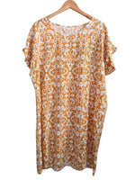 VESTIDO ESTAMPADO MOSTAZA 268525