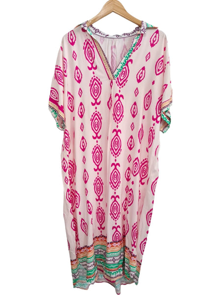 VESTIDO ESTAMPADO FUCSIA 230577