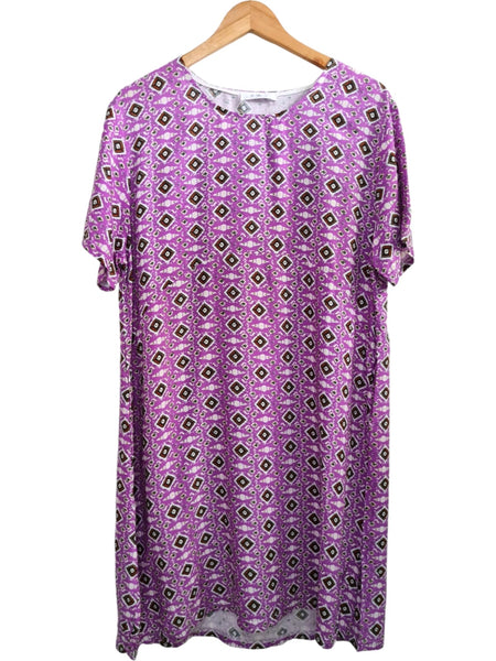VESTIDO ESTAMPADO LILA 230666