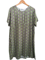 VESTIDO ESTAMPADO VERDE  230666