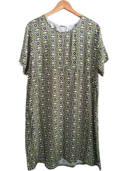 VESTIDO ESTAMPADO VERDE  230666