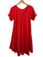 VESTIDO LISO ROJO 951
