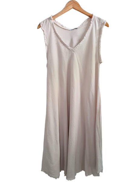 VESTIDO LISO BEIGE 9512