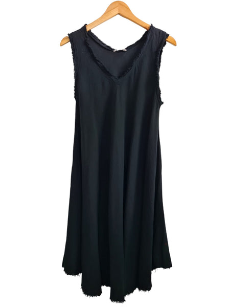 VESTIDO LISO NEGRO 9512