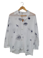 CAMISA ESTAMPADA MANGA LARGA AZUL 907171