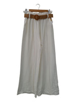PANTALON BLANCO  CON CINTURON  5739