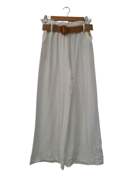 PANTALON BLANCO  CON CINTURON  5739