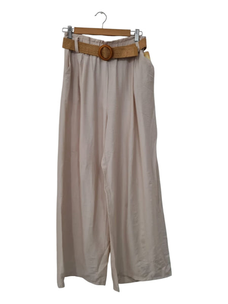 PANTALON BEIGE  CON CINTURON  5739