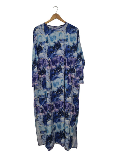 VESTIDO ESTAMPADO AZUL  529